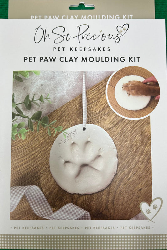 Clay pet paw impression kit